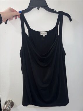 Heartloom Black Cowl Neck Camisole with Double Straps
